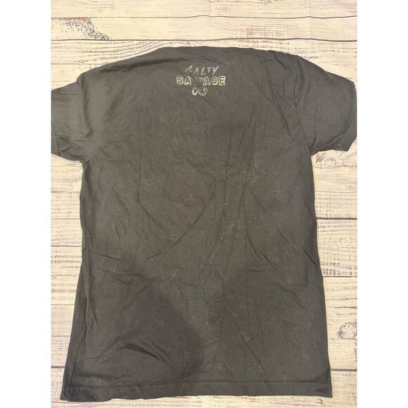 Salty Savage Unisex Choosing Violence Short Sleeve T-Shirt in Black Size Small - Picture 4 of 5